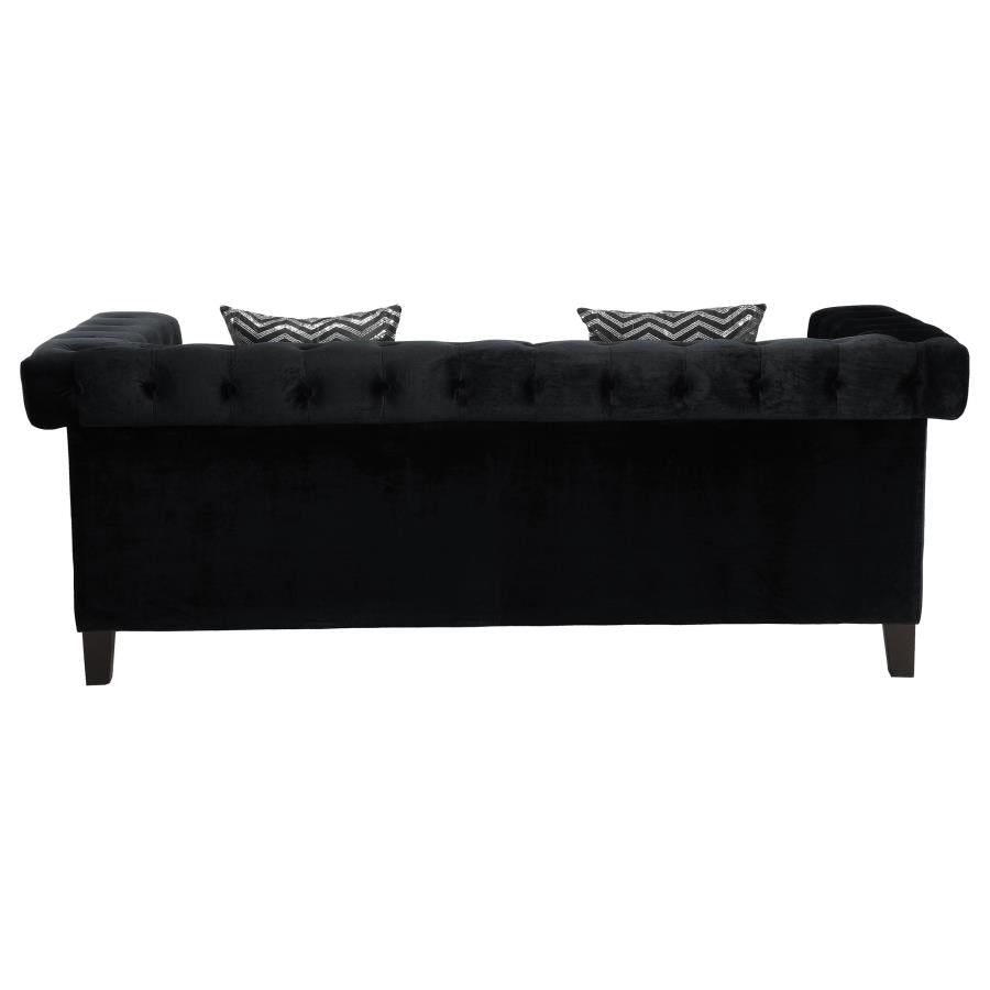 Reventlow Black Sofa - furniture place usa