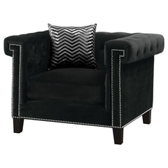 Reventlow Black Chair - furniture place usa