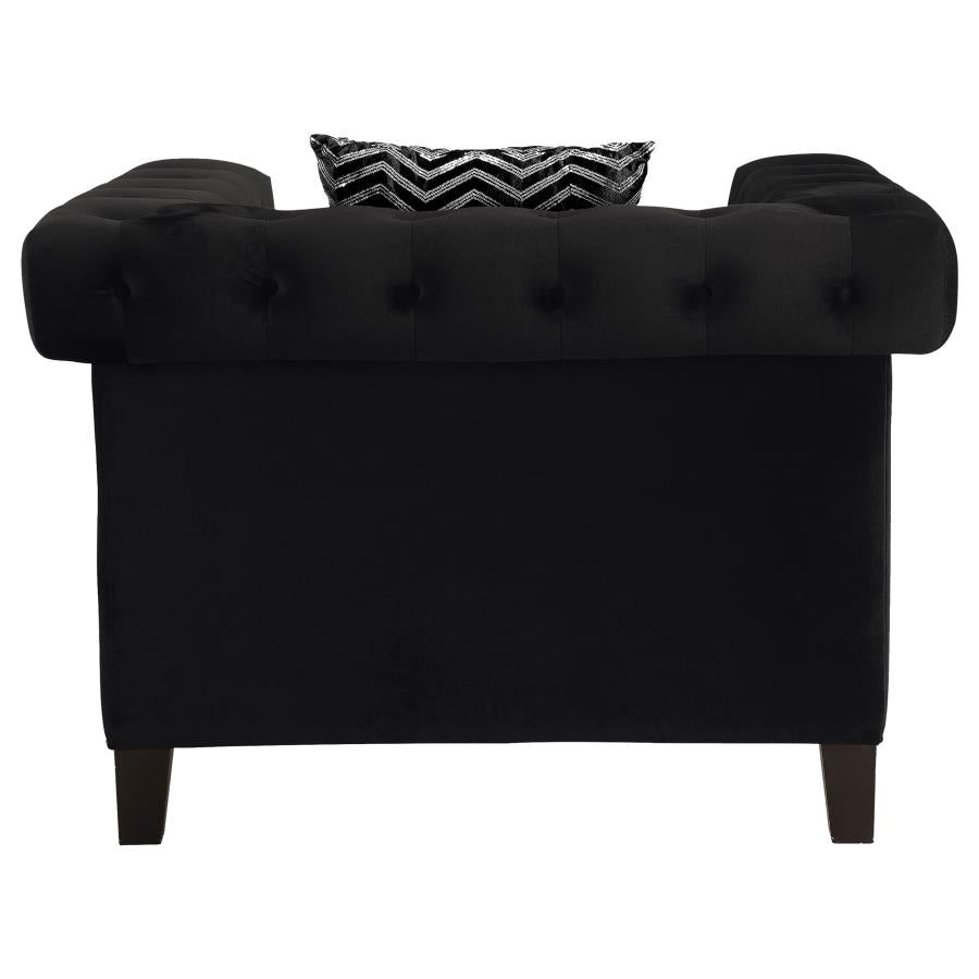 Reventlow Black Chair - furniture place usa