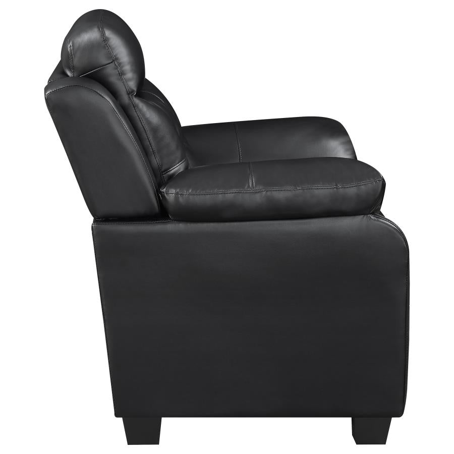 Finley Black 3 Pc Sofa Set