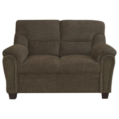 Clementine Brown Loveseat - furniture place usa