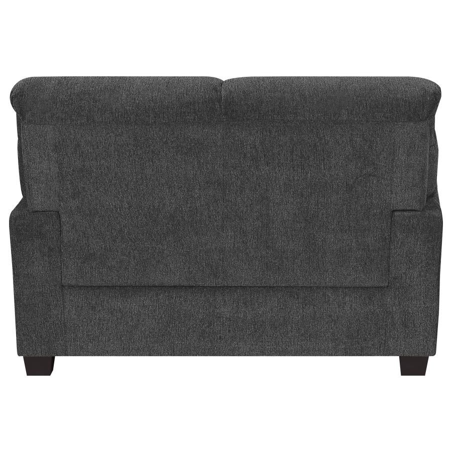 Clementine Grey Loveseat - furniture place usa