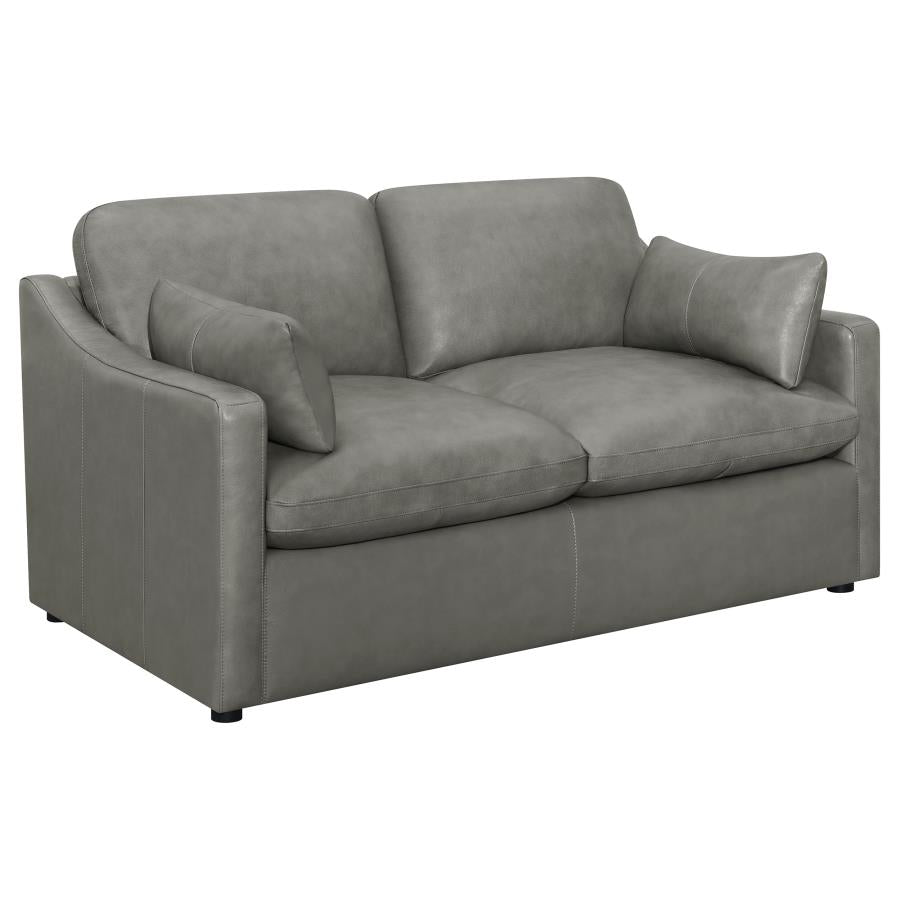 Grayson Grey 3 Pc Sofa Set - furniture place usa