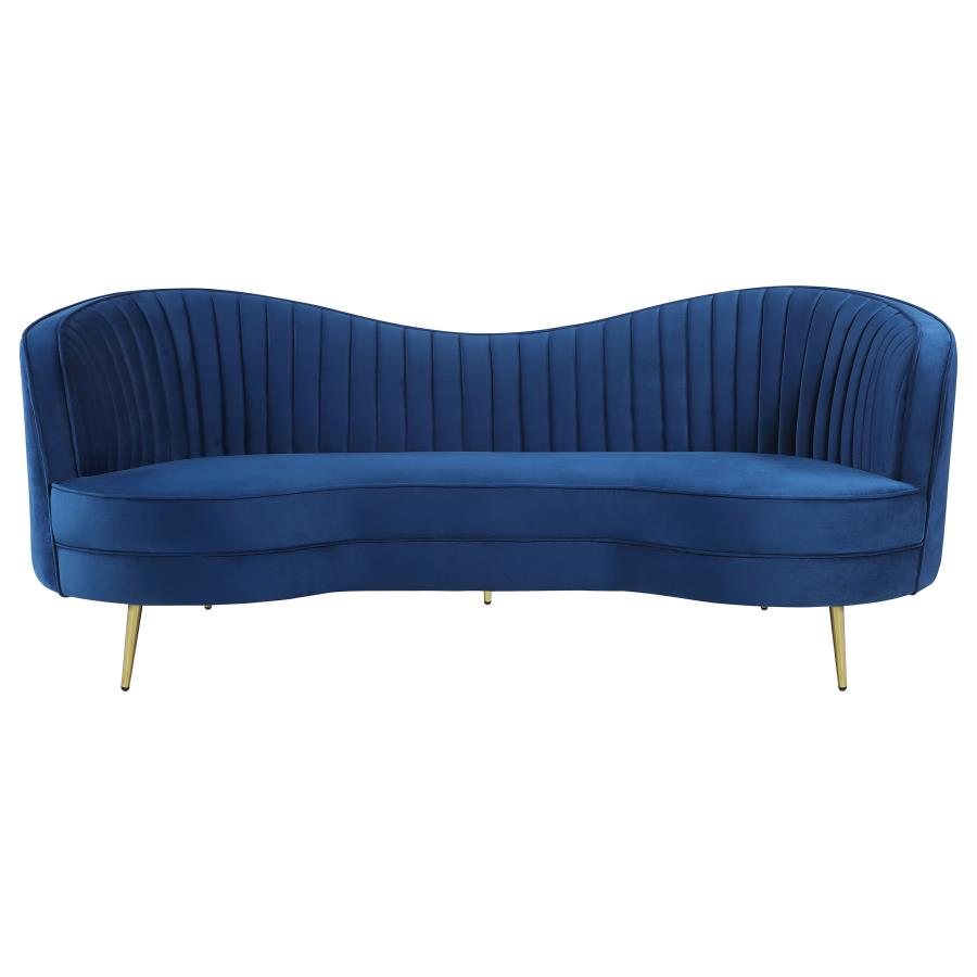 Sophia Blue 3 Pc Sofa Set