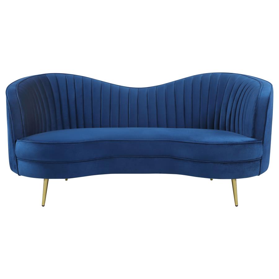 Sophia Blue 3 Pc Sofa Set