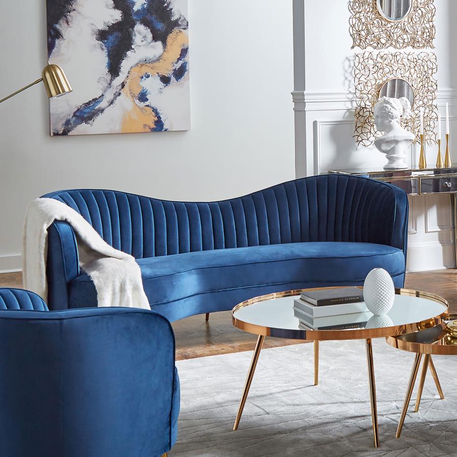 Sophia Blue Sofa - furniture place usa