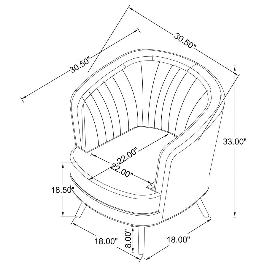 Sophia Blue Chair - furniture place usa