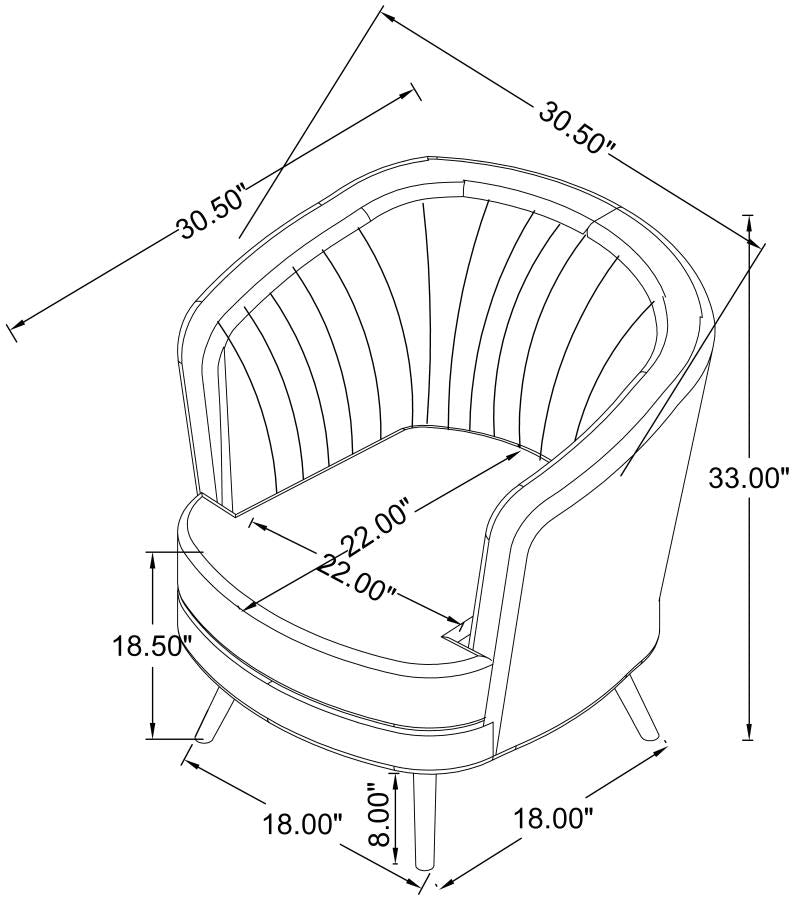 Sophia Grey Chair - furniture place usa