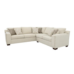 Aria Beige Sectional - furniture place usa