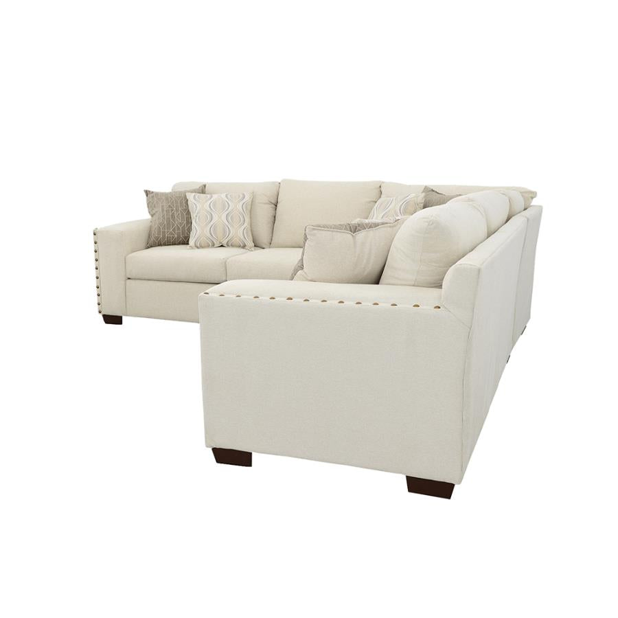 Aria Beige Sectional - furniture place usa