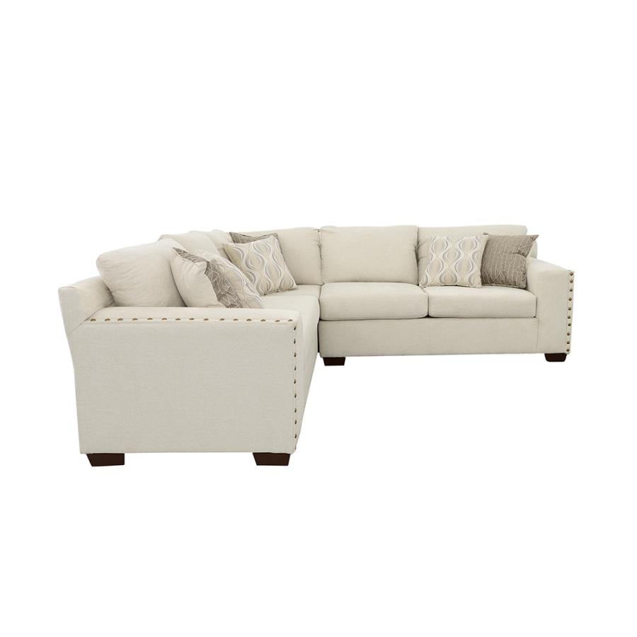 Aria Beige Sectional - furniture place usa