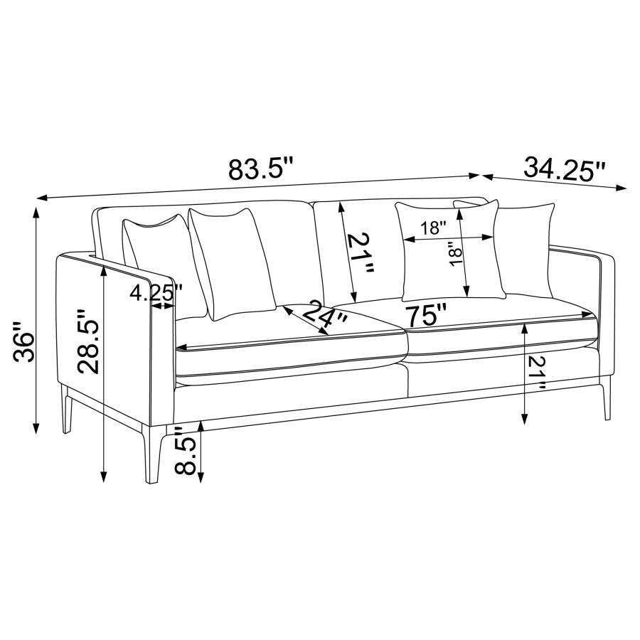 Apperson Grey 2 Pc Sofa Set - furniture place usa