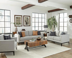 Apperson Grey 3 Pc Sofa Set - furniture place usa