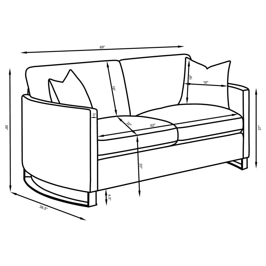 Corliss Beige 2 Pc Sofa Set - furniture place usa