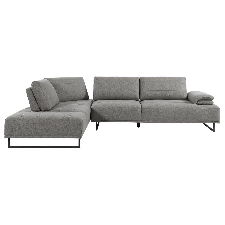 Arden Grey Sectional - furniture place usa