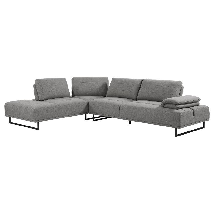 Arden Grey Sectional - furniture place usa