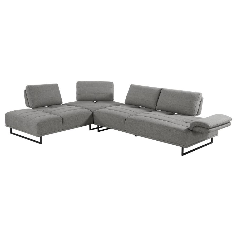 Arden Grey Sectional - furniture place usa