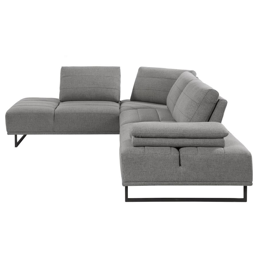 Arden Grey Sectional - furniture place usa