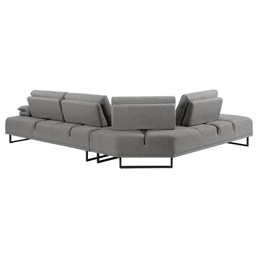 Arden Grey Sectional - furniture place usa