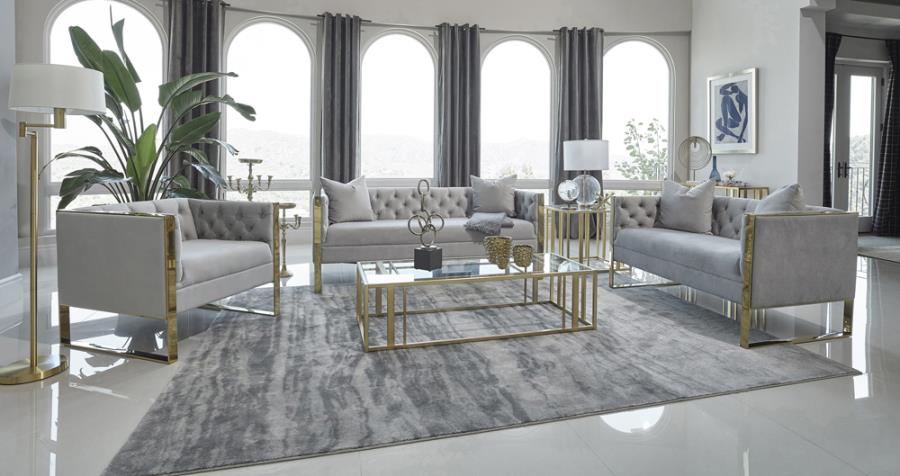 Eastbrook Grey 3 Pc Sofa Set
