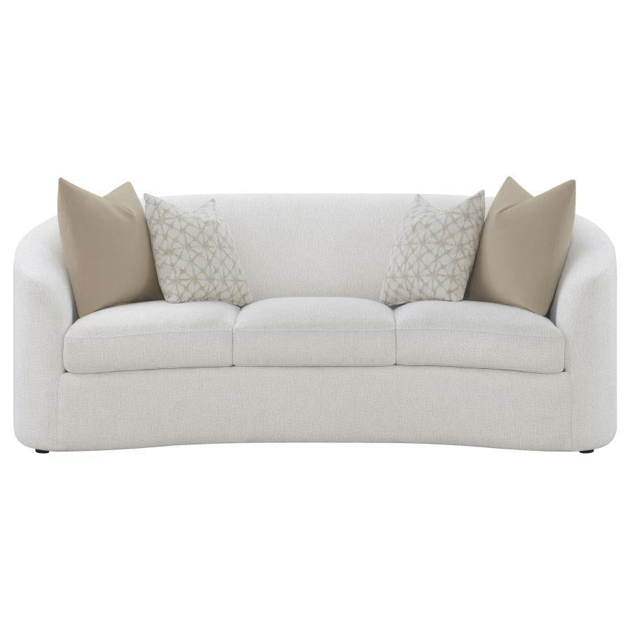 Rainn White 3 Pc Sofa Set - furniture place usa