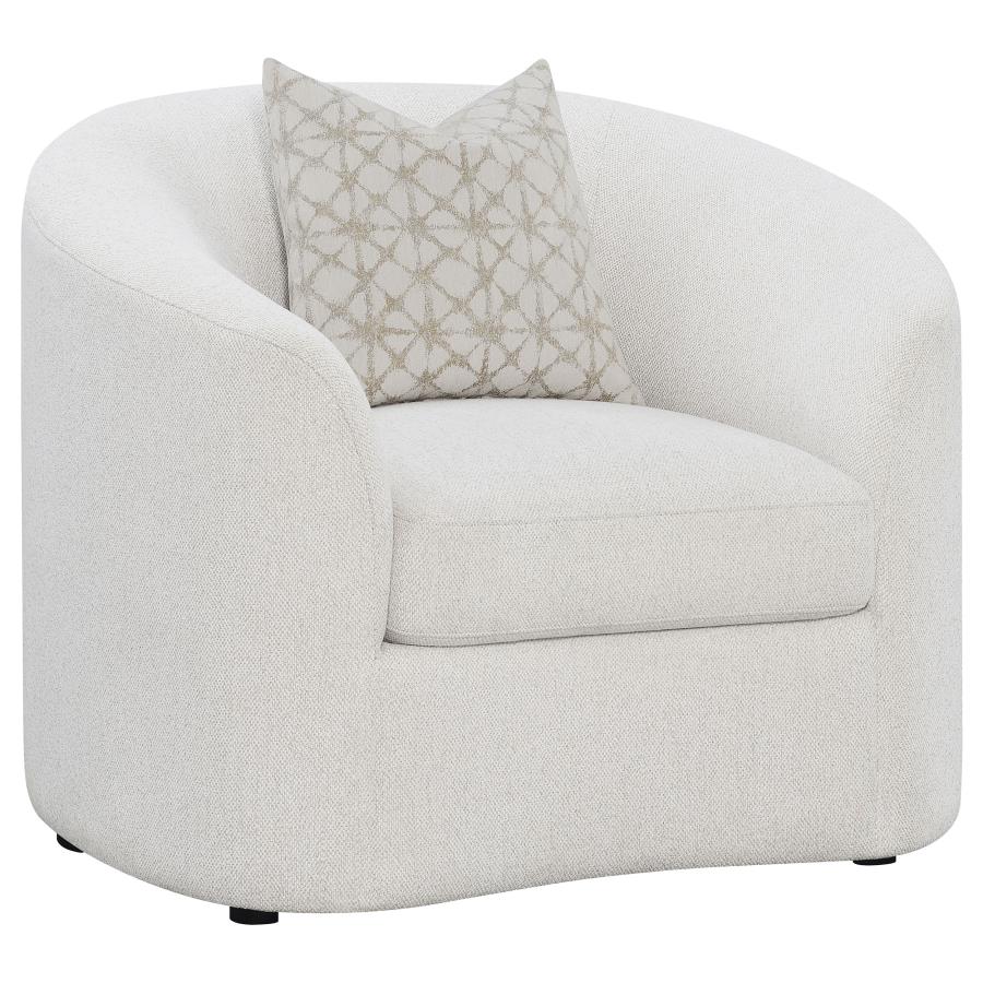 Rainn White 3 Pc Sofa Set - furniture place usa