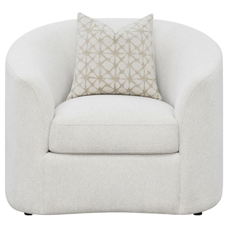 Rainn White 3 Pc Sofa Set - furniture place usa