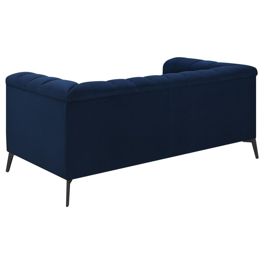 Chalet Blue Loveseat - furniture place usa