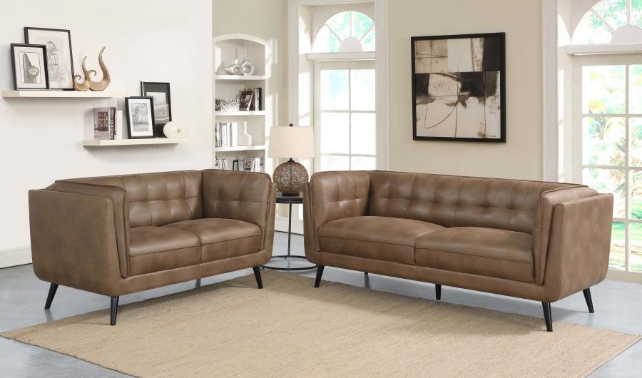 Thatcher Brown 2 Pc Sofa Set - furniture place usa