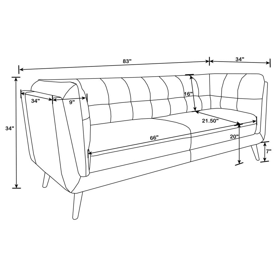 Thatcher Brown 2 Pc Sofa Set - furniture place usa