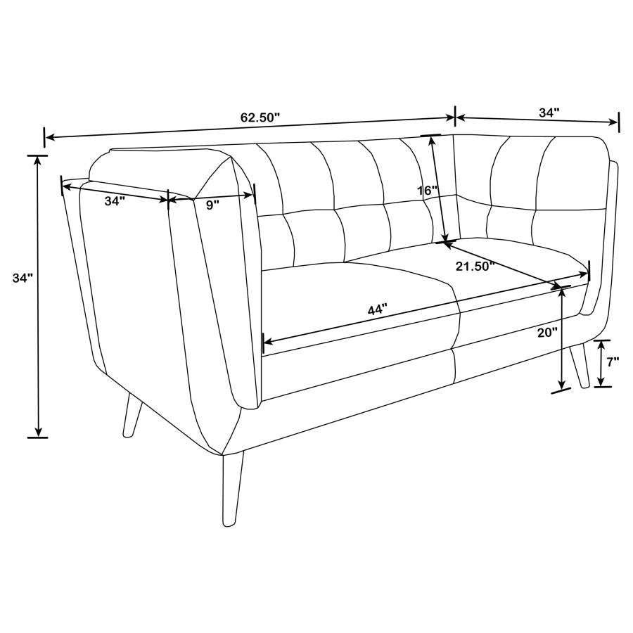 Thatcher Brown 2 Pc Sofa Set - furniture place usa