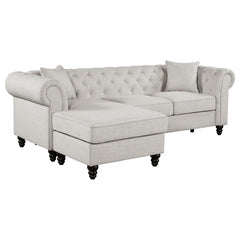 Cecilia Beige Sectional - furniture place usa