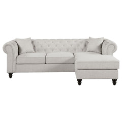 Cecilia Beige Sectional - furniture place usa