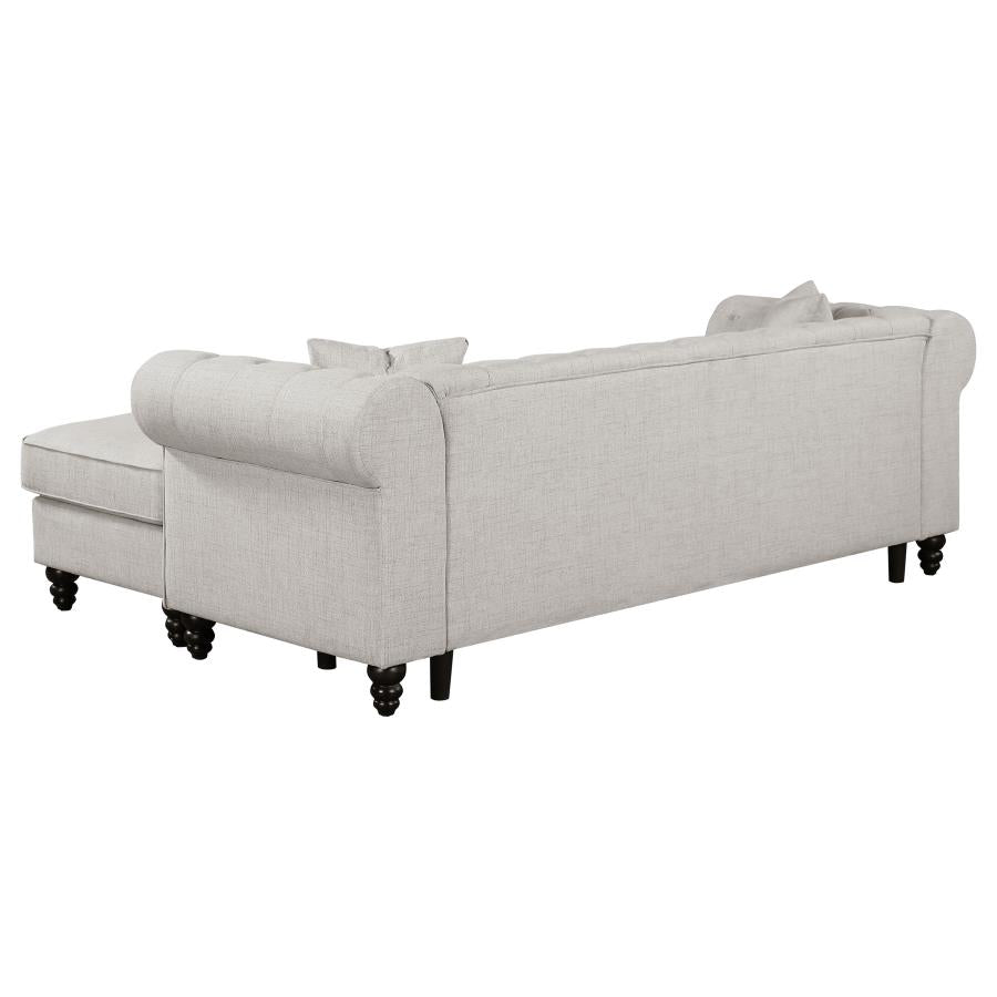 Cecilia Beige Sectional - furniture place usa