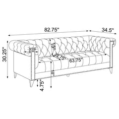 Bleker Blue 2 Pc Sofa Set - furniture place usa