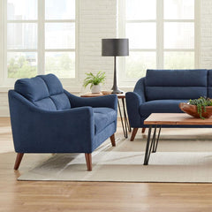 Gano Blue Loveseat - furniture place usa