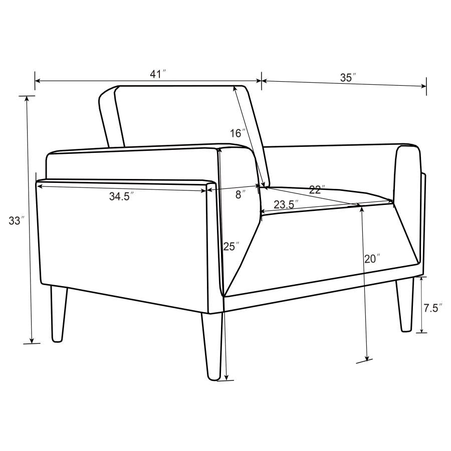 Rilynn Brown Chair - furniture place usa