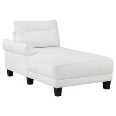 Caspian White Sectional - furniture place usa