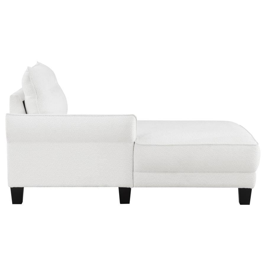 Caspian White Sectional - furniture place usa