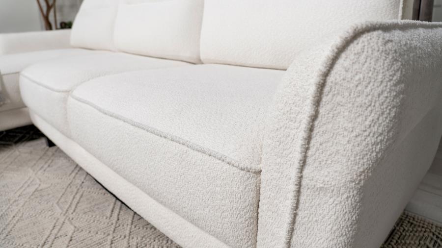 Caspian White Sectional - furniture place usa