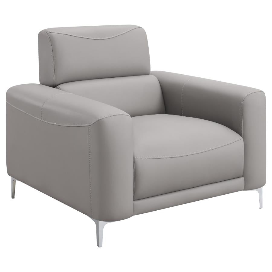 Glenmark Grey 3 Pc Sofa Set - furniture place usa