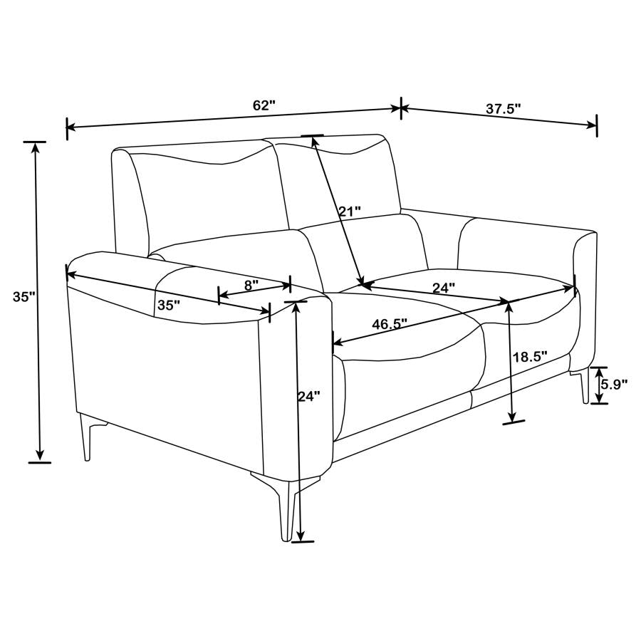 Glenmark Grey 3 Pc Sofa Set - furniture place usa