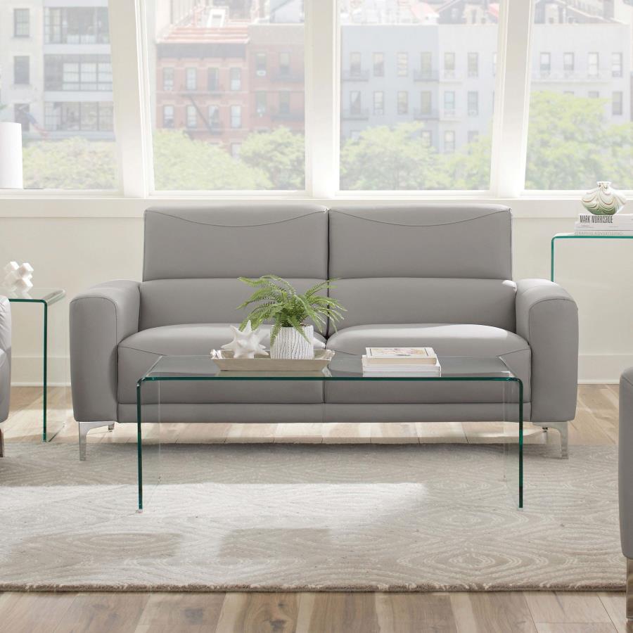 Glenmark Grey Sofa - furniture place usa