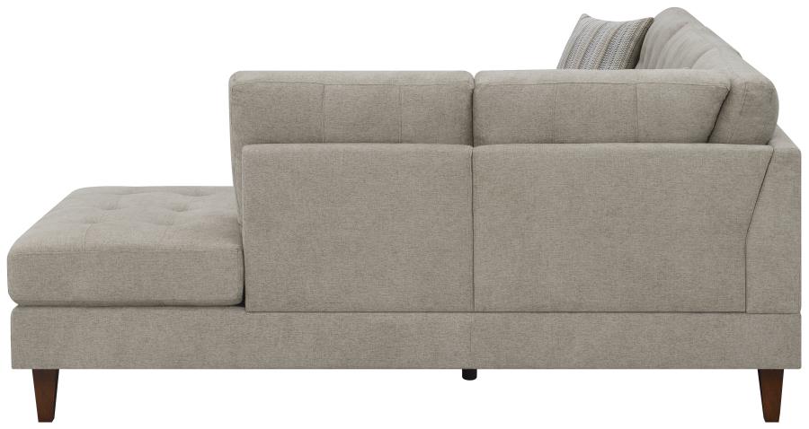 Barton Beige Sectional - furniture place usa