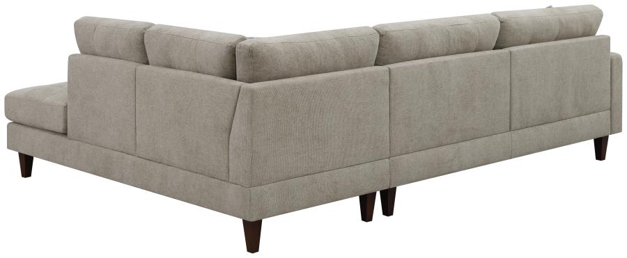 Barton Beige Sectional - furniture place usa