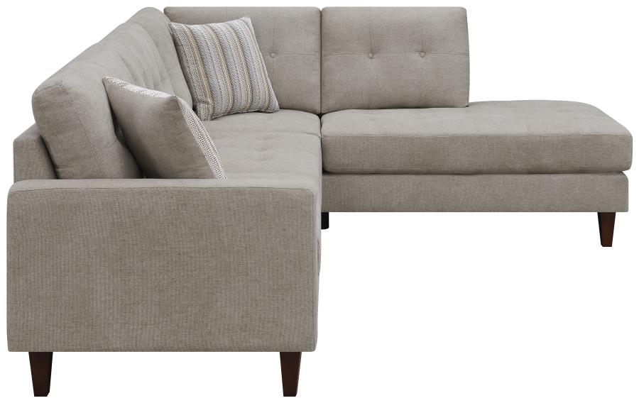 Barton Beige Sectional - furniture place usa