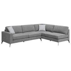 Clint Grey Sectional - furniture place usa