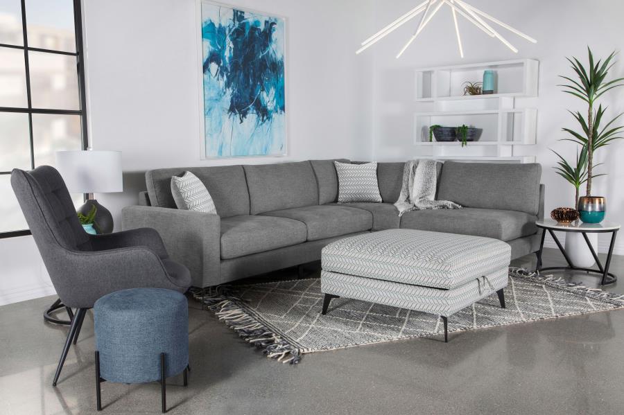 Clint Grey Sectional - furniture place usa