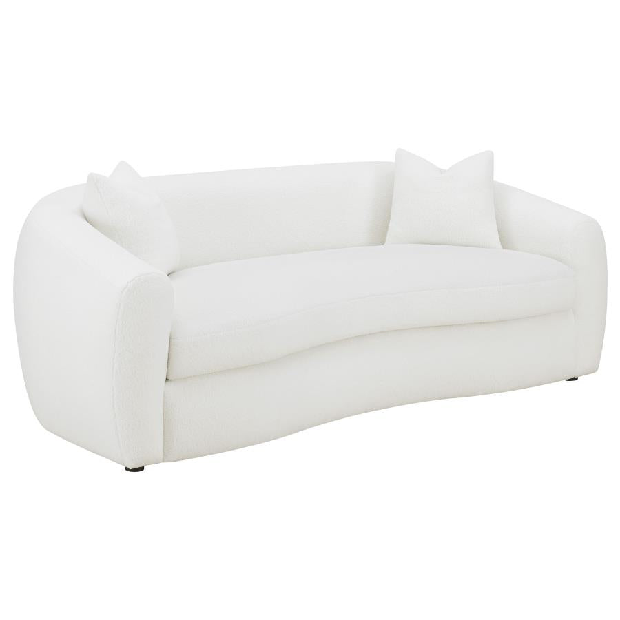 Isabella White 2 Pc Sofa Set - furniture place usa