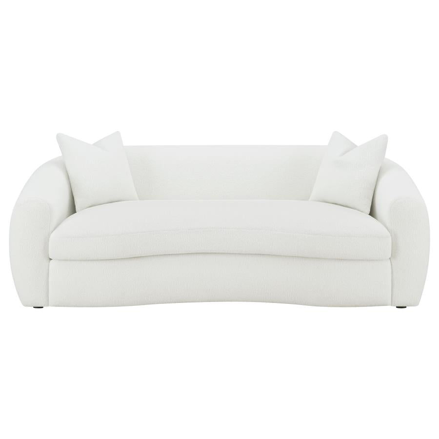 Isabella White 2 Pc Sofa Set - furniture place usa